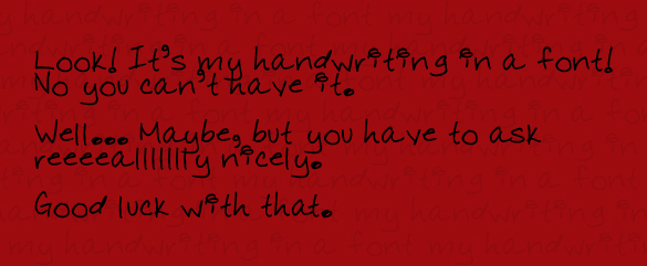 handwritinginafont